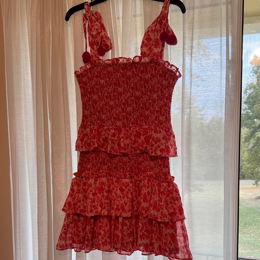 TCEC Floral Pom Pom Dress
